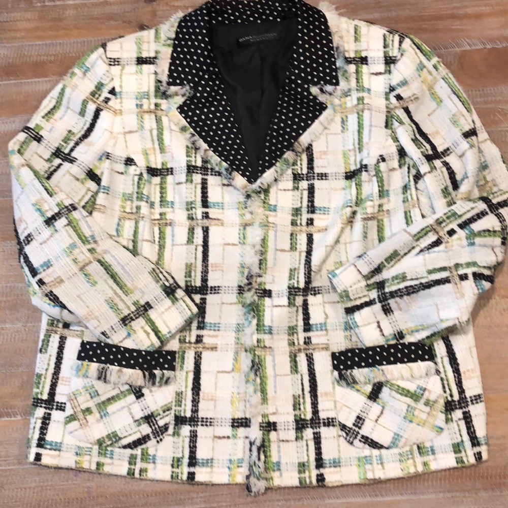 Dana Buchman Woman SZ 22 tweed jacket long sleeve